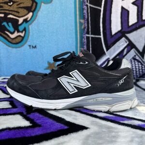 Size 11.5 - New Balance 990v3‎ M990BS3 Sneaker Men's Made In USA Black White